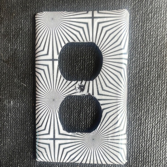 Other - Geometric Black and White Outlet Cover